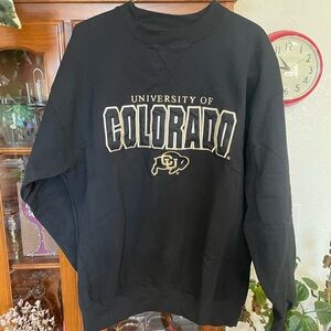 University of Colorado Black Crewneck Sweatshirt